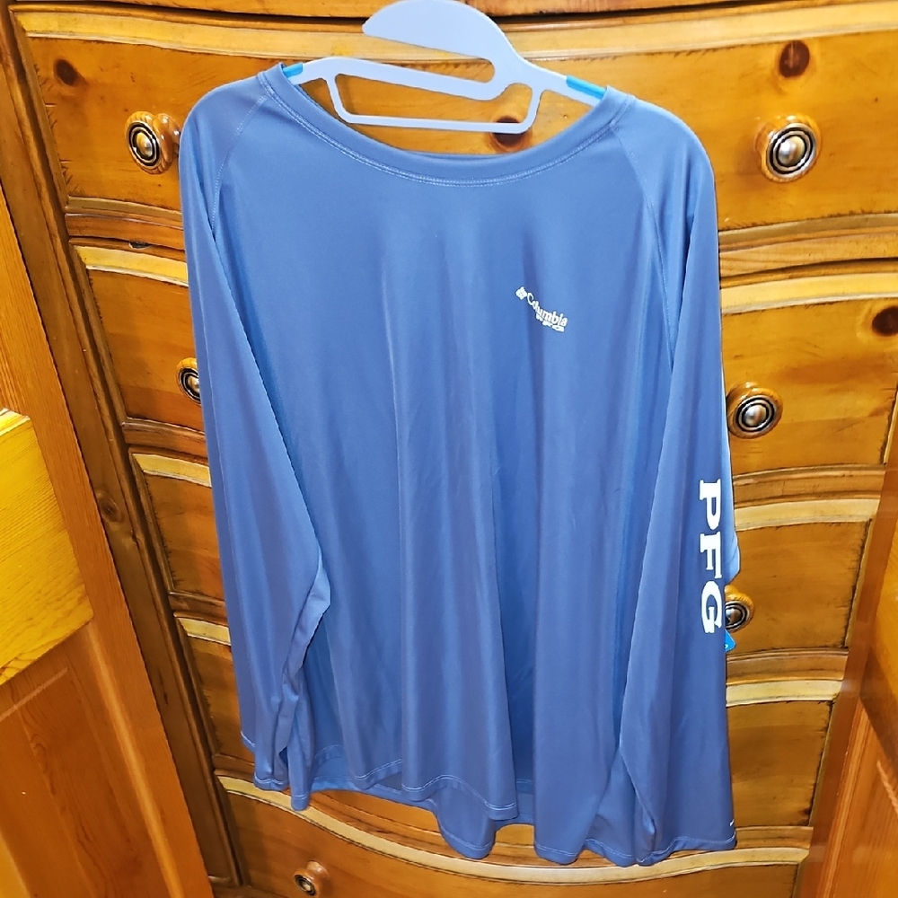 Columbia PFG Women's Blue Long Sleeve Tidal Tee